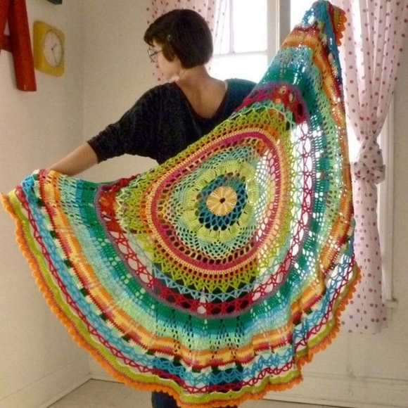 Bohemian hippie circle vest - Picture 4 of 8